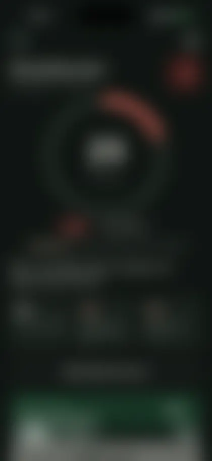 A deliberately blurred first look at a Peel screen.